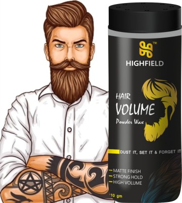 HIGHFIELD Hair Volumizing Powder Wax Strong Hold | Matte Finish | Non Greasy Hair Powder Hair Powder(10 g)