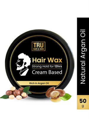 TRU HAIR Men's SPF 50 Hair Styling Cream | Non-Sticky Gel | 8 Hour Hold | Styling Wax Hair Wax(50 g)