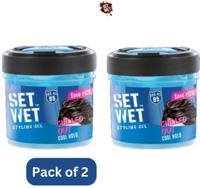 SET WET Casually Cool Hair Gel for Men Trending Hair Gel(500 g)