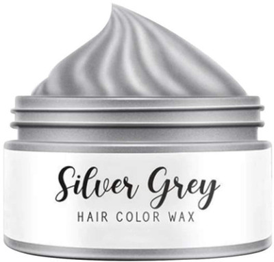 MYEONG Washable And Temporary Hair Wax Dye Styling Cream , Grey