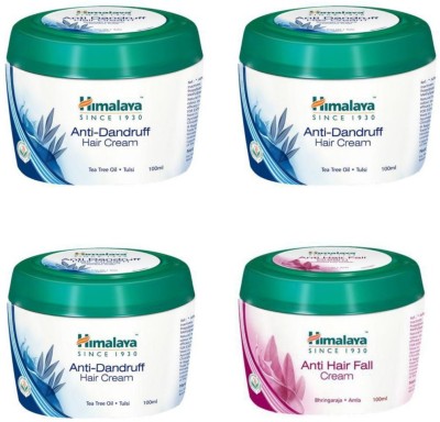 Himalaya Herbals Himalaya Anti Dandruff & Anti Hairfall Hair Cream Extra Nourishment (100mlX4) Hair Cream(400 ml)