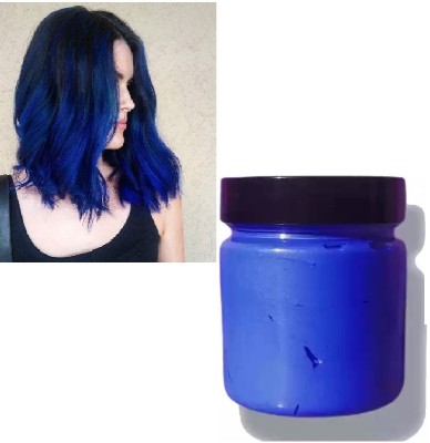 Jiwoo Dye Wax, Blue Instant Hair Wax, Temporary Hairstyle Cream Hair Wax(100 ml)