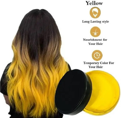 REIMICHI Yellow Hair Coloring Dye Wax For Women Hair Wax(100 g)