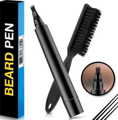 NEHIK ENTERPRISE Beard Pencil Filler For Men Barber Styling Pen with Bristle Beard Brush Hair Paste(5 ml)