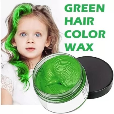 HUZURLU Hair Color Wax Green Hair Wax (100 g) Hair Cream(100 g)