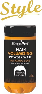 MaxxPro Hair Volume Wax Powder for Stylish Hair Men Strong Hold 24Hrs Effect Hair Powder(20 g)