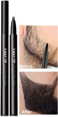 YAWI Beard Pen Filler for Men Dual Tip 3 in 1 Pen Beard Cream(1 g)