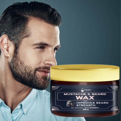 Sabates Man Hair Beard Growth Wax _ Balm To Added Shine & Rich Glossy Shiny _ Hair Wax Hair Cream(50 g)