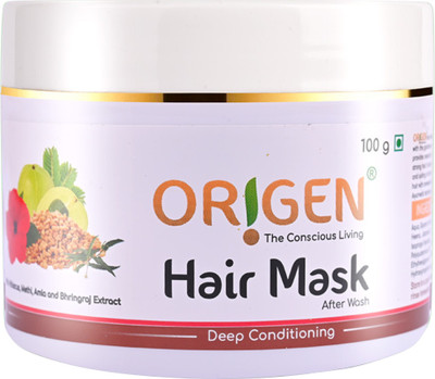 ORIGEN Deep Conditioning Hair Mask With Hibiscus, Methi, Amla & Bhringraj(100 ml)