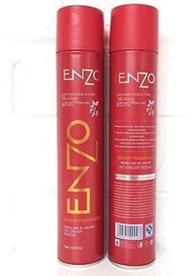 De_Huda ENZO GOLD Premium Ultra Shine Finish combo Hair Spray Hair Spray(900 ml)