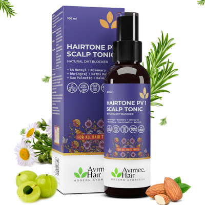 Avimee Herbal Hairtone PV 1 Scalp Tonic, Natural DHT Blocker with Rosemary Extract Scalp Spray Hair Spray(100 ml)