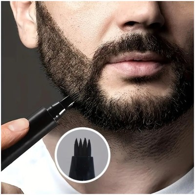 YAWI Black Beard Pencil Filler Dual Tip 4 in 1 for Men Beard Cream(2.5 g)