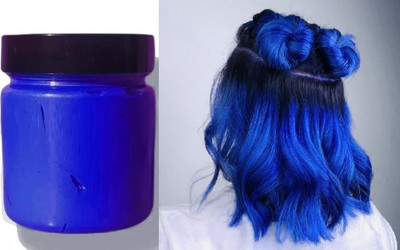 Jiwoo Blue Color Hair Styling Wax Hair Wax(100 g)