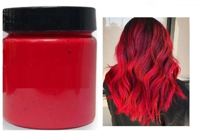 Latixmat Red Hair Wax Hair Style Dye Mud, Red hair dye Hair Wax Hair Wax(100 g)