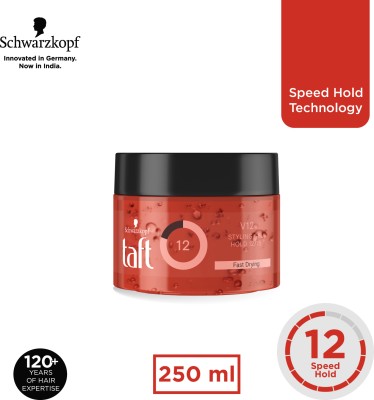 Schwarzkopf Taft V12 Styling Gel Jar Fast Drying Hair Gel(250 ml)