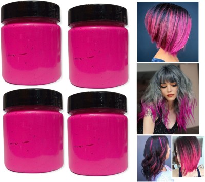 GABBU Pro Temporary instant Pink hair color wax washable for man & woman Hair Wax(400 g)