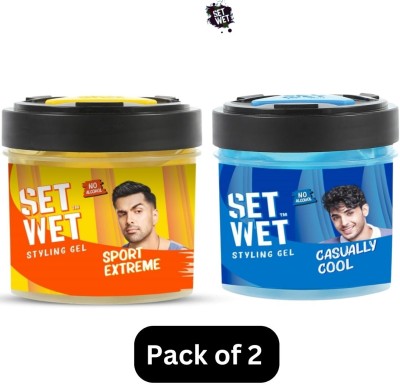 SET WET Sport Extreme Perfect for Men on-the-go Trending Hair Gel(500 g)