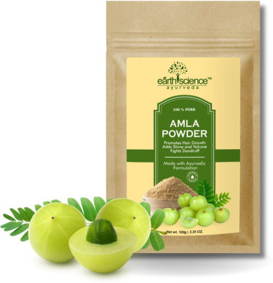 Earth Science Ayurveda Amla Powder ||Revives roots|Boosts Growth|Natural Antioxidants|Nourishment||(100 g)