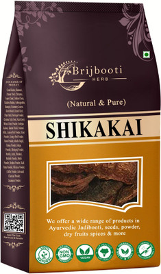 BrijBooti Sabut Shikakai | Dried Sabut Shikakai | Acacia Concinna | Natural Hair Cleanser(500 g)