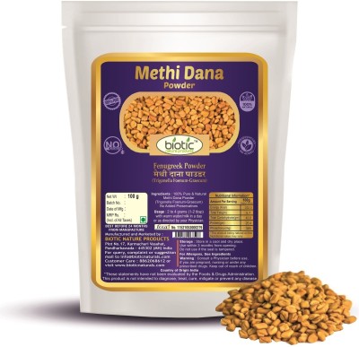 biotic Methi Dana Powder - Fenugreek Seed Powder - Menthulu Powder - 100gm(100 g)