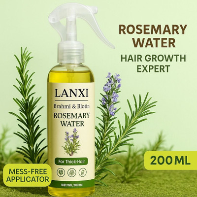 LANXI Rosemary water hair spray with brami biotin for hair growth(200 ml)