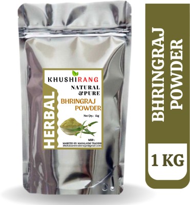 KHUSHIRANG Herbal Bhringraj Powder 1kg for hair growth(1000 g)