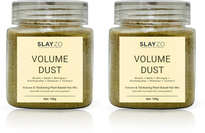 Slayzo Volume Dust Herbal Hair Powder For Volume Boosting 100g Each (Pack of 2) 200gm(200 g)