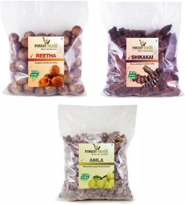 The Forest Herbs Natural Care From Nature Reetha Amla Shikakai (RAW Form) Combo Pack_600g(600 g)