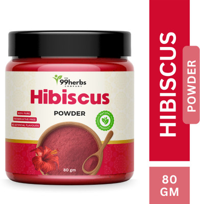 The 99 Herbs Company Hibiscus Powder 80g – Natural Hair & Skin Care(80 g)