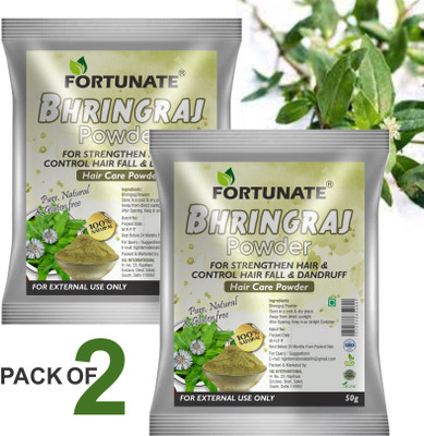 FORTUNATE Natural Bhringraj Powder for hair growth (100 Grams)(100 g)