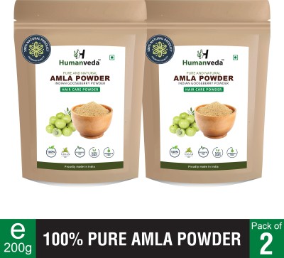 Humanveda Natural & Pure Amla Powder for Hair Growth, 200g (100g x 2)(200 g)