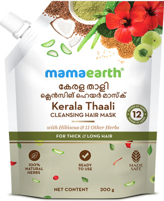 Mamaearth Kerala Thaali Cleansing Hair Mask with Hibiscus, Shikakai, Amla, Flaxseed(200 g)