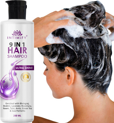 INTIMIFY 9 In 1 Hair Shampoo For Hair Fall And Dandruff, Suitable For All Kind Of Hairs(200 ml)