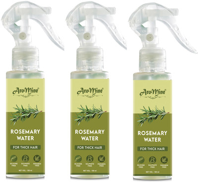 AroMine Rosemary Water For Hair Growth | Mist Spray for Hair Fall Control & Hair Shine-(300 ml)