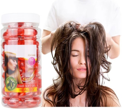GABBU Professional 60 Hair Soft Gel Capsules With 5 Days Shinning( Multicolor)(60 g)