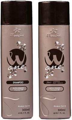 W ONE COMBO FLORA SHAMPOO AND CONDITIONER 300ML COMBO PACK(600 ml)