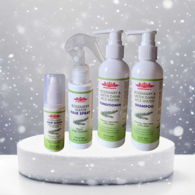 Bhawyakriti Rosemary Methi Dana Rich Water Shampoo Conditioner Hair Spray And Serum(550 ml)