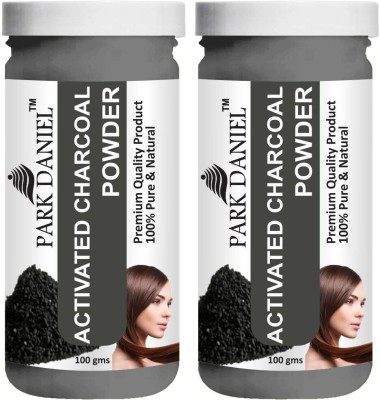 PARK DANIEL Premium Activated Charcoal Powder-For Glowing Skin and Pimples Combo Pack 2 bottles of 100 gms(200 gms)(200 g)