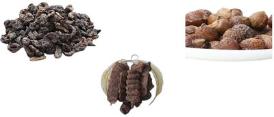 Beautoherb Natural Amla reetha shikakai raw 3 pack(300 g)