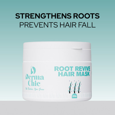 DermaChic Root Revive Hair Mask | Intense Repair, Hydration & Frizz Control Treatment(200 g)