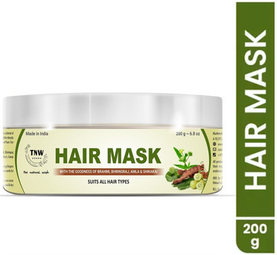 TNW - The Natural Wash Amla Bhringraj Hair Mask | Anti-Frizz | Control Hairfall & Damage(200 g)