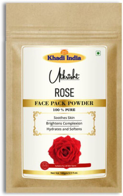 Utkrisht Khadi Natural Rose Petal Powder for Glowing Skin, Hair Care & Face Pack(100 g)