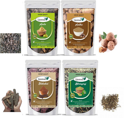Licerool Amla Rietha Shikakai Bhringraj Raw(400 g)