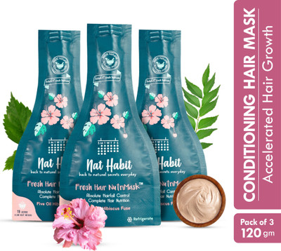 Nat Habit 5-Oil Hibiscus FRESH Hair Mask (NutriMask) | Hair(120 g)
