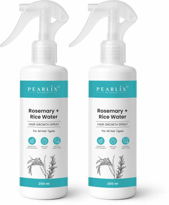 PEARLIX BE NATURAL Rosemary & Rice Water Hair Spray Straightening Hair Mist with Natural Shine(200 ml)