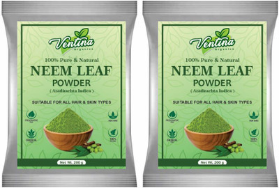 Ventina Organics Pure and Organic Neem Leaf Powder for Glowing Skin(400 g)
