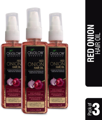 OXYGLOW Herbals Onion Oil 100 ml (Pack of 3)(300 ml)