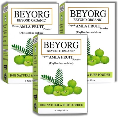 BEYORG Amla Powder Indian Gooseberry for Hair Conditioning Shining healthy Hair Growth(300 g)