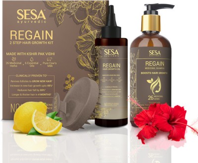 sesa Regain Hair Growth Combo - Regain 2 Step Hair Growth Kit + Regain Shampoo 300ml(400 ml)