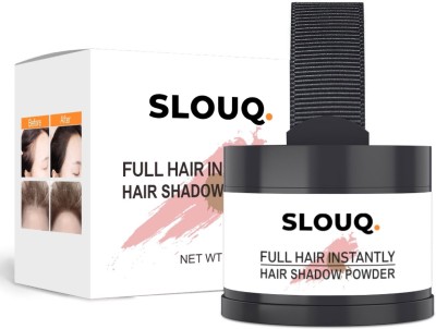SLOUQ Hairline Powder - Instant Coverage For Roots & Bald Spots - (Black)(4 g)